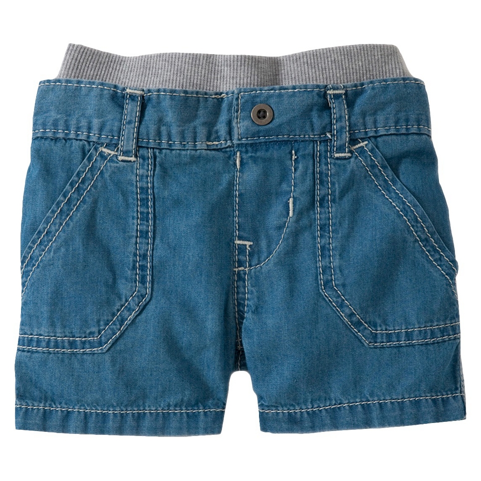 Burts Bees Baby Infant Boys Jean Short   Blue 24 M