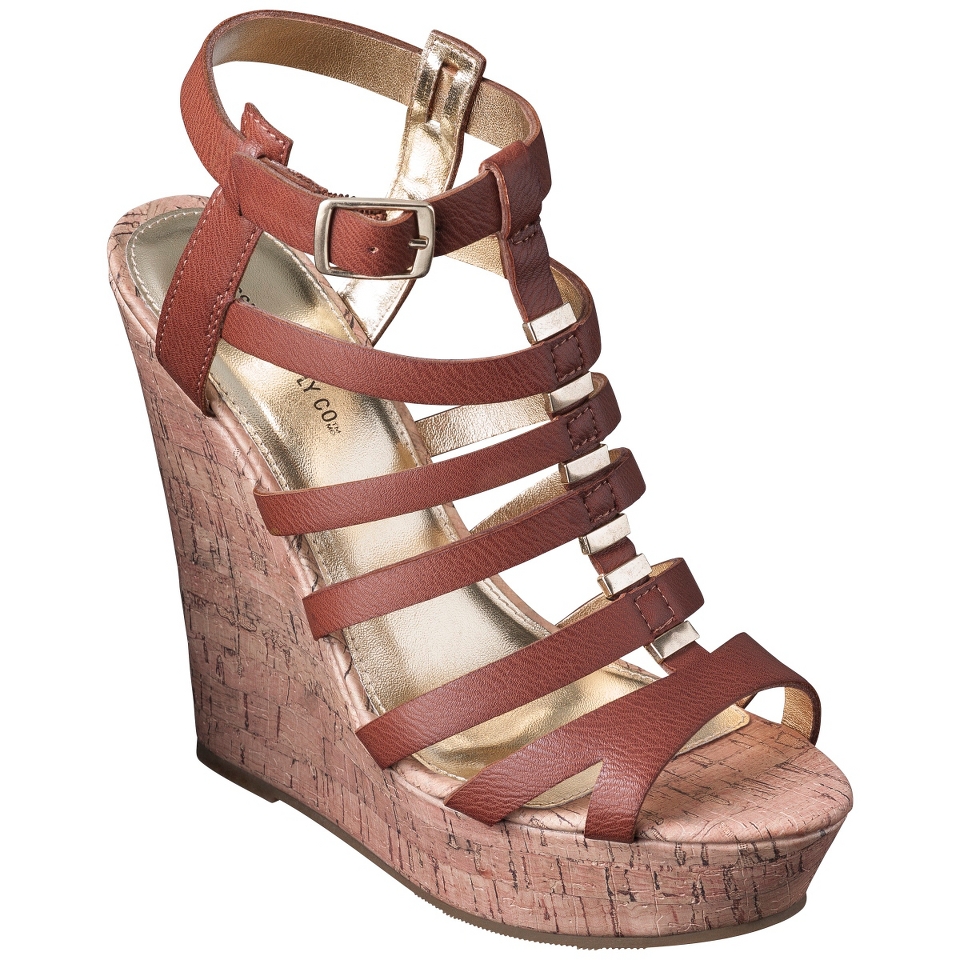 Womens Mossimo Supply Co. Amelia Wedge Sandal   Cognac 11