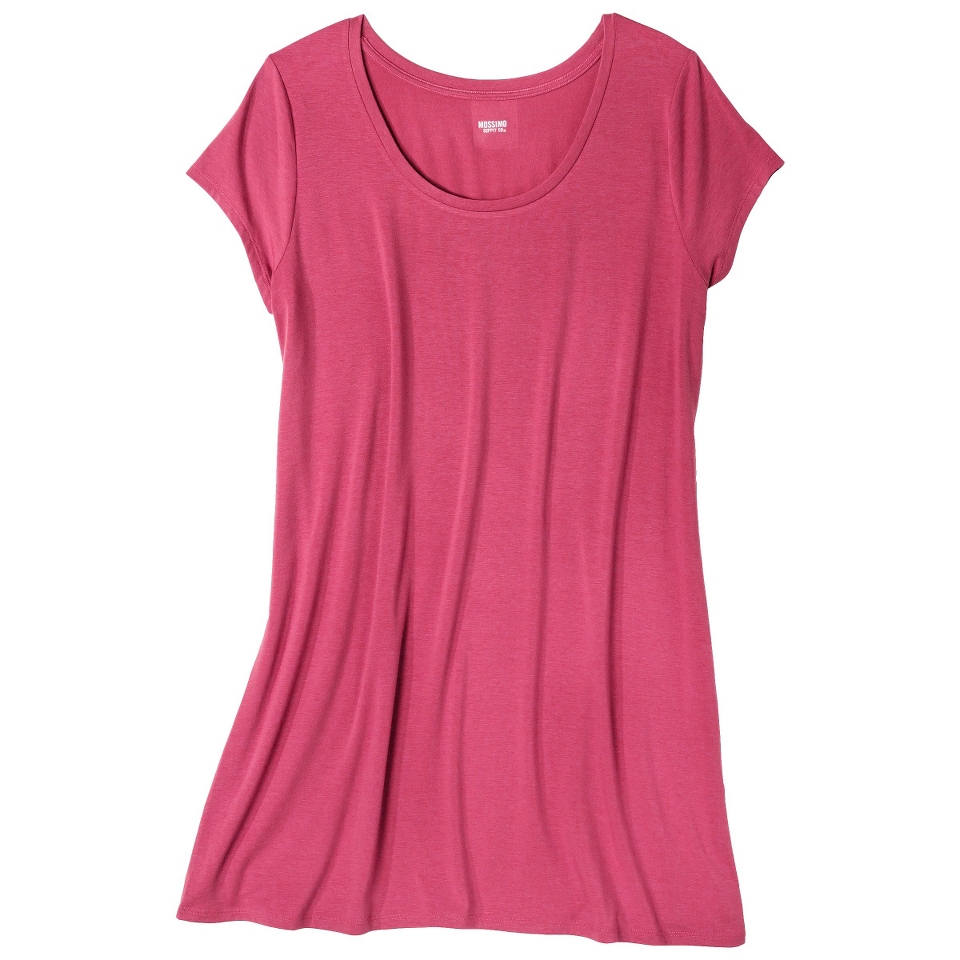 Mossimo Supply Co. Juniors Plus Size Short Sleeve Tee Shirt Dress   Rose 2
