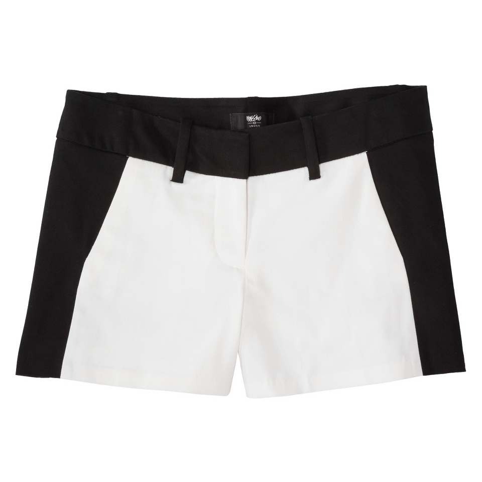 Mossimo Womens 3.5 Shorts   Black/Snow White 16