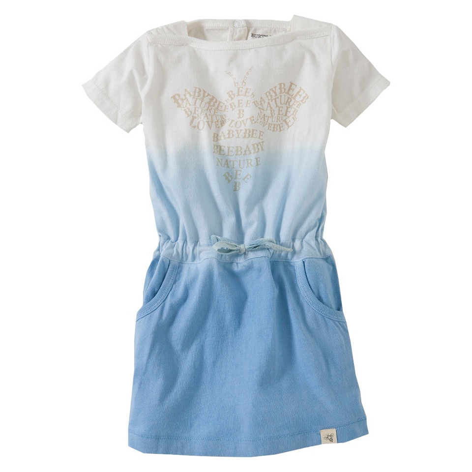 Burts Bees Baby Toddler Girls Dip Dyed Boatneck Dress   Blue 4T