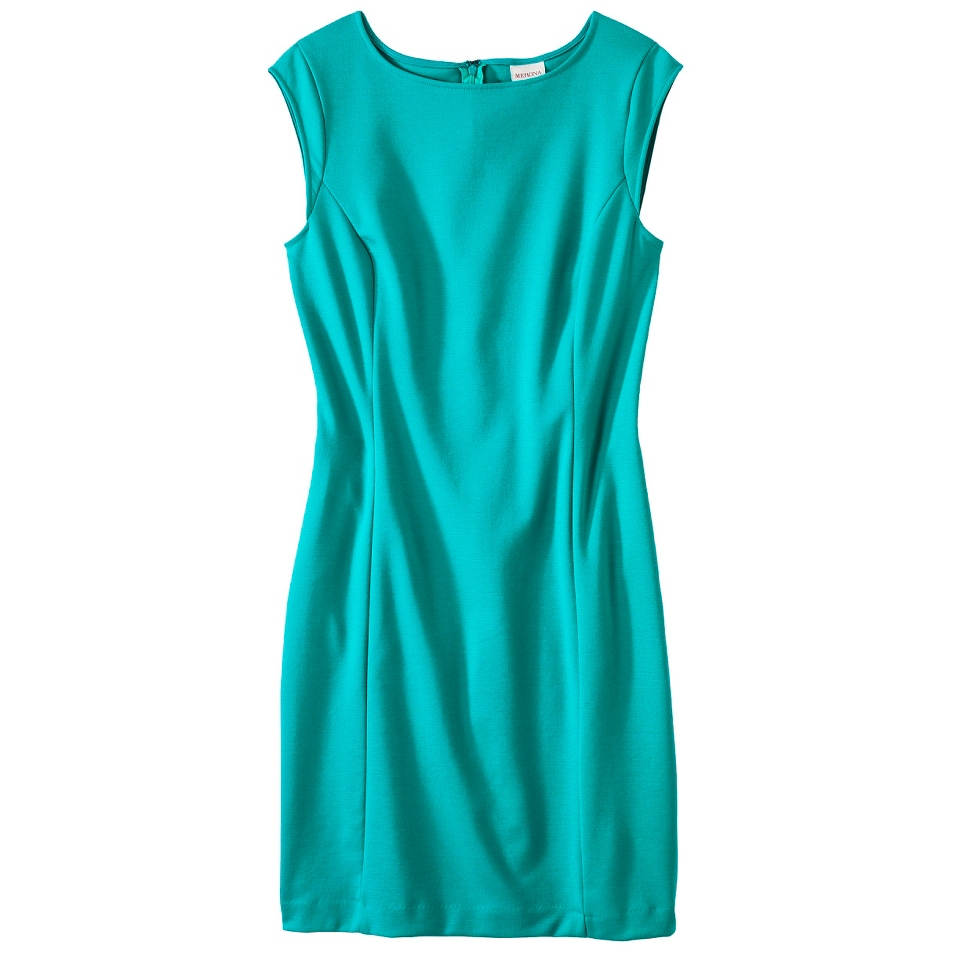 Merona Petites Sleeveless Ponte Sheath Dress   Coastal Green MP