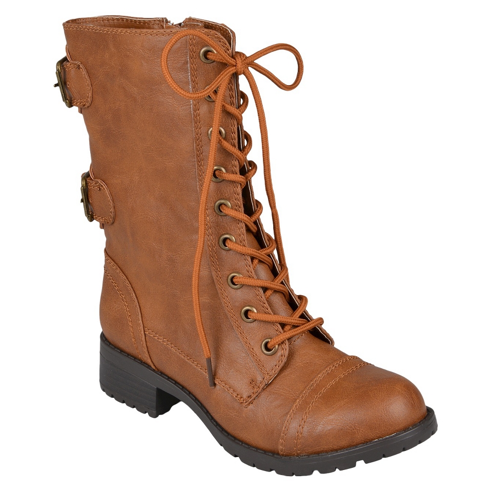 Womens Hailey Jeans Co Combat Boots   Camel 10