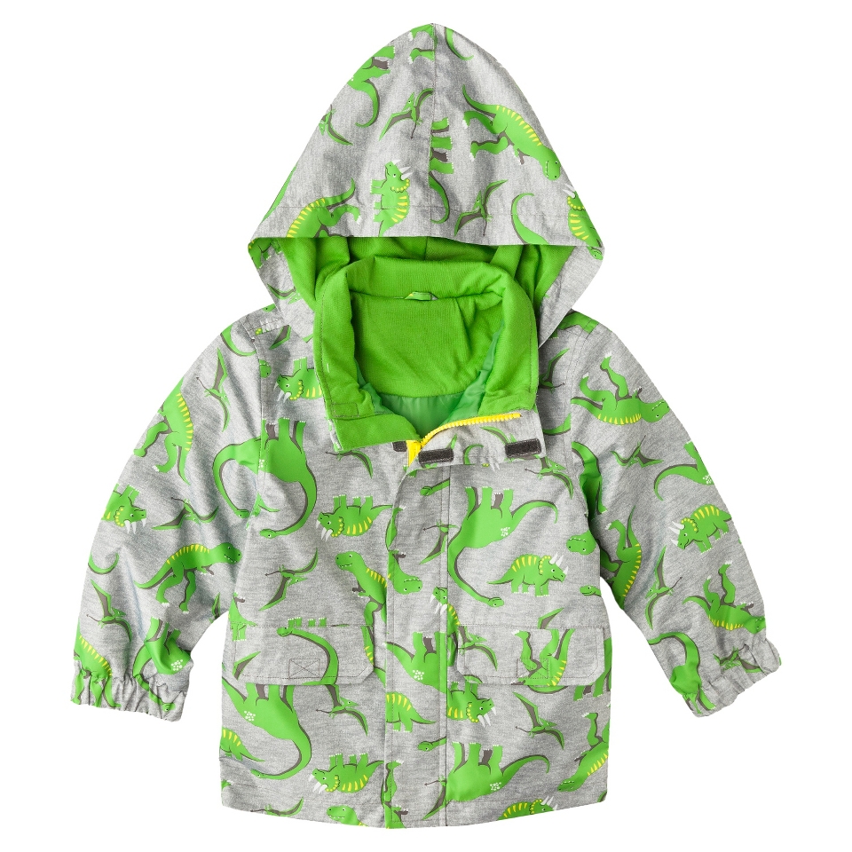 Just One You by Carters Infant Toddler Boys Dinosaur Raincoat   Gray 12 M