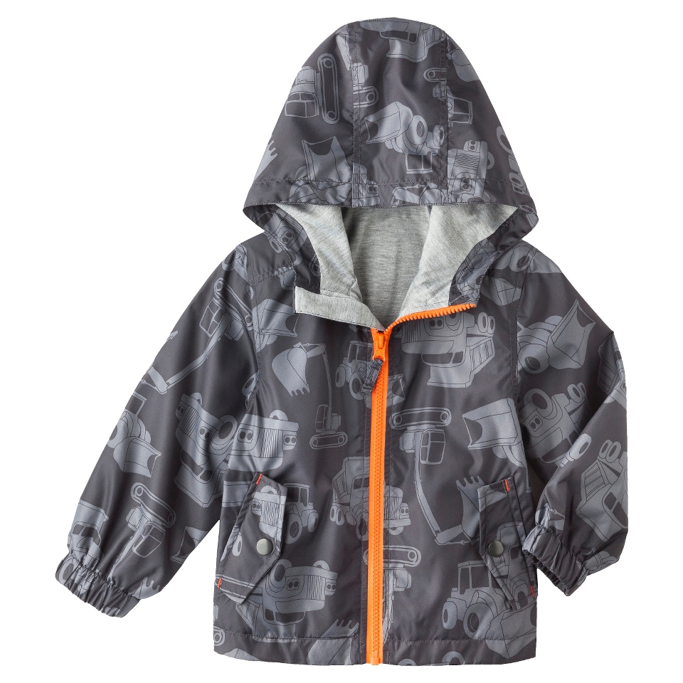 Just One You by Carters Infant Toddler Boys Truck Windbreaker Jacket   Gray 5T