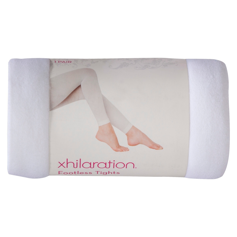 Xhilaration Tall Juniors Footless Tights   White