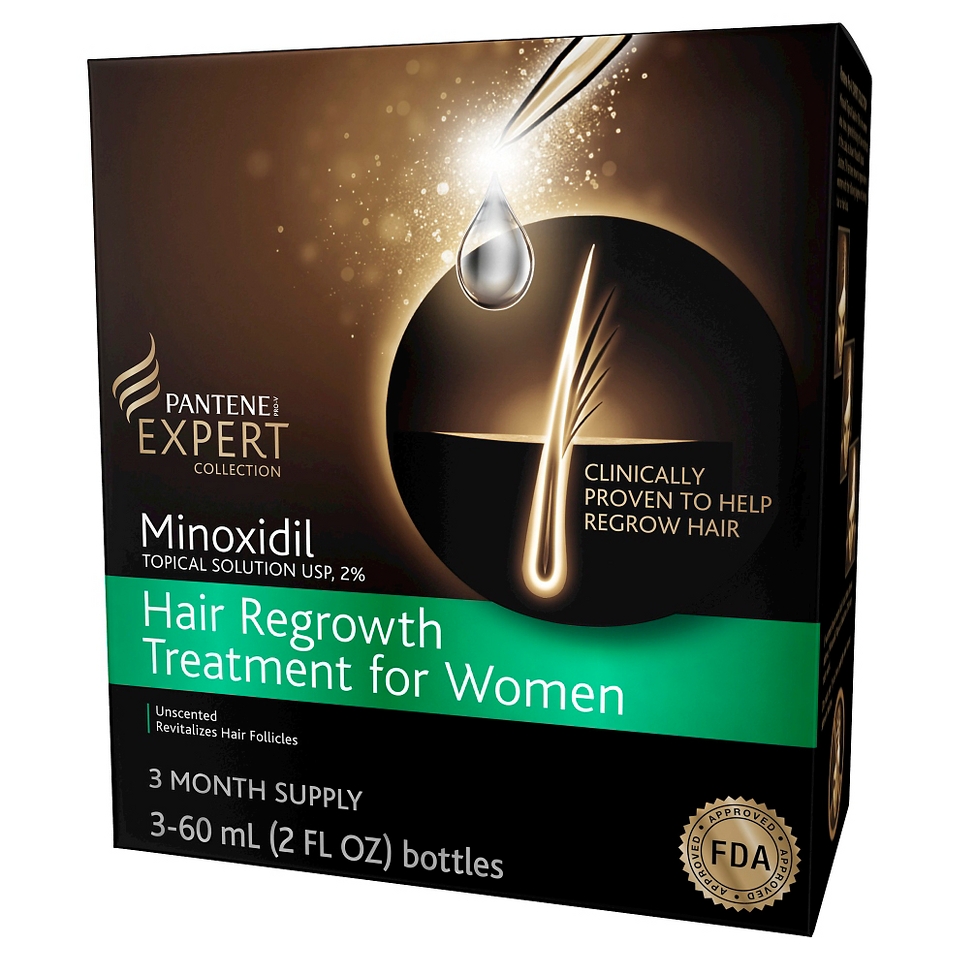 Pantene Minoxidil Topical Solution USP, 2% Hair Regrowth Treatment For Women 90