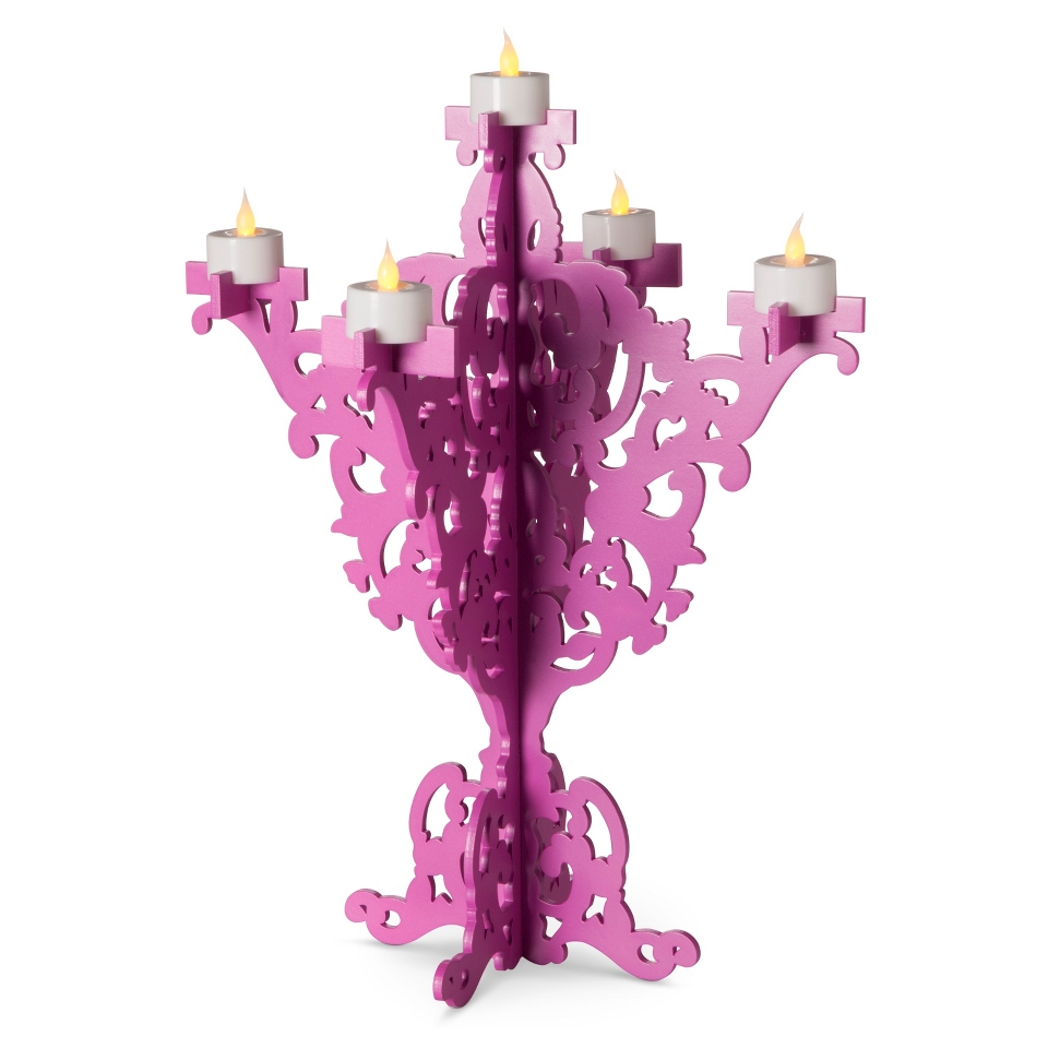 Poppytalk Candelabra   Purple