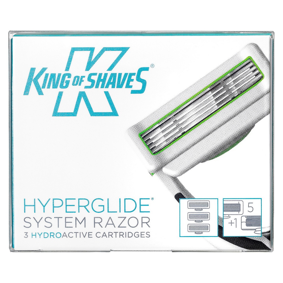 King of Shaves Hyperglide Cartridges   3 pack