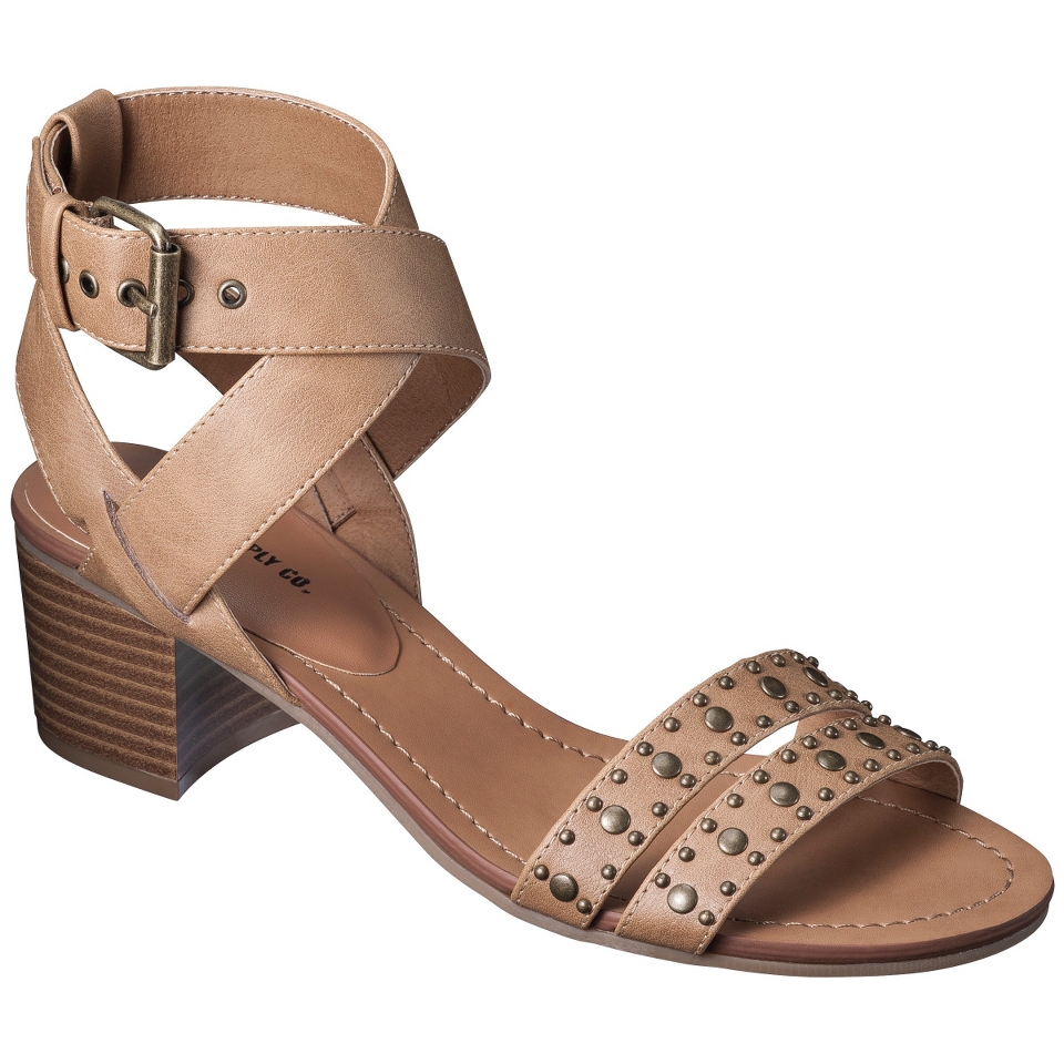 Womens Mossimo Supply Co. Kat Block Heel Sandal   Neutral 8.5