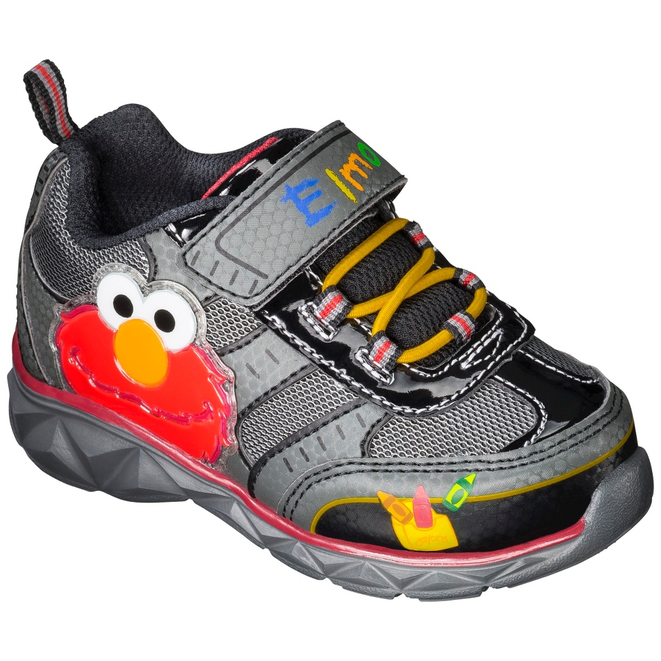 Toddler Boys Sesame Street Elmo Sneakers   Black 5