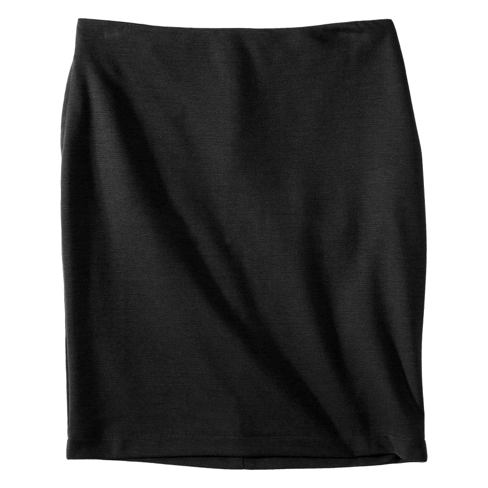 Merona Petites Ponte Pencil Skirt   Black 14P