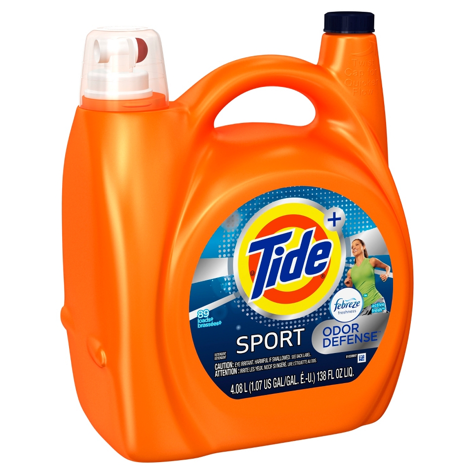 Tide with Febreze Sport Liquid Laundry Detergent 138oz