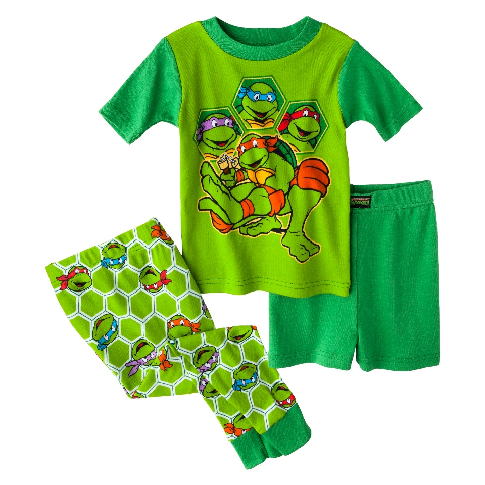 Teenage Mutant Ninja Turtles Toddler Boys 3 Piece Short Sleeve Pajama Set  