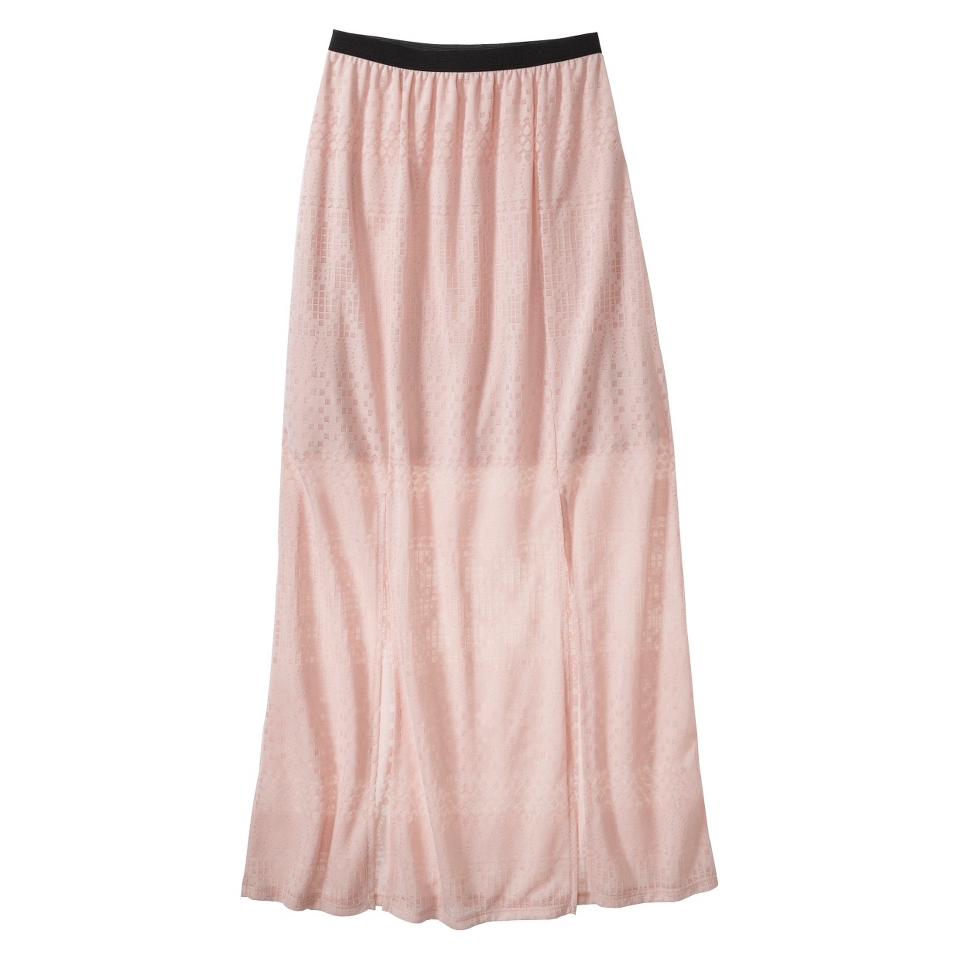 Xhilaration Juniors Maxi Skirt   Pale Blush XXL