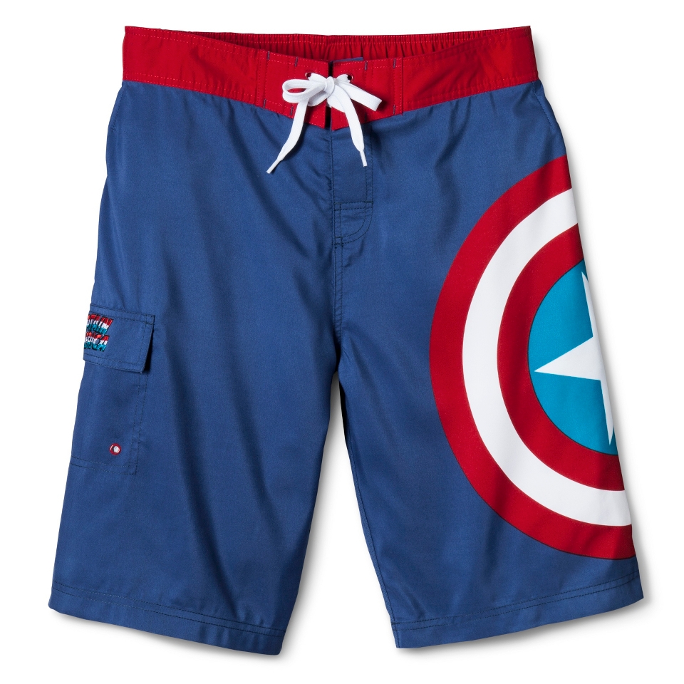 Mens 11 Captain America Boardshort   XXL