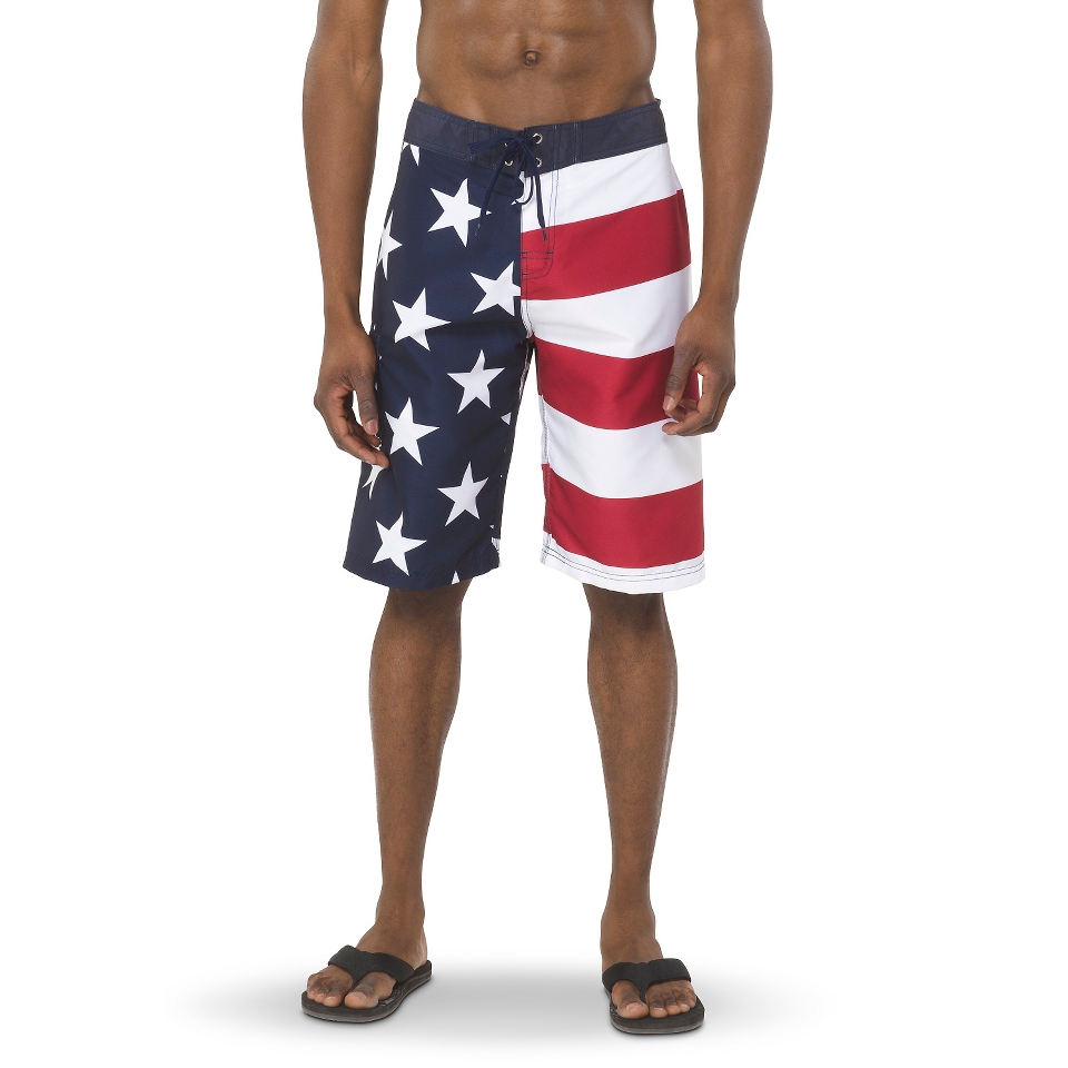 Mens 11 Flag Boardshort   Blue S