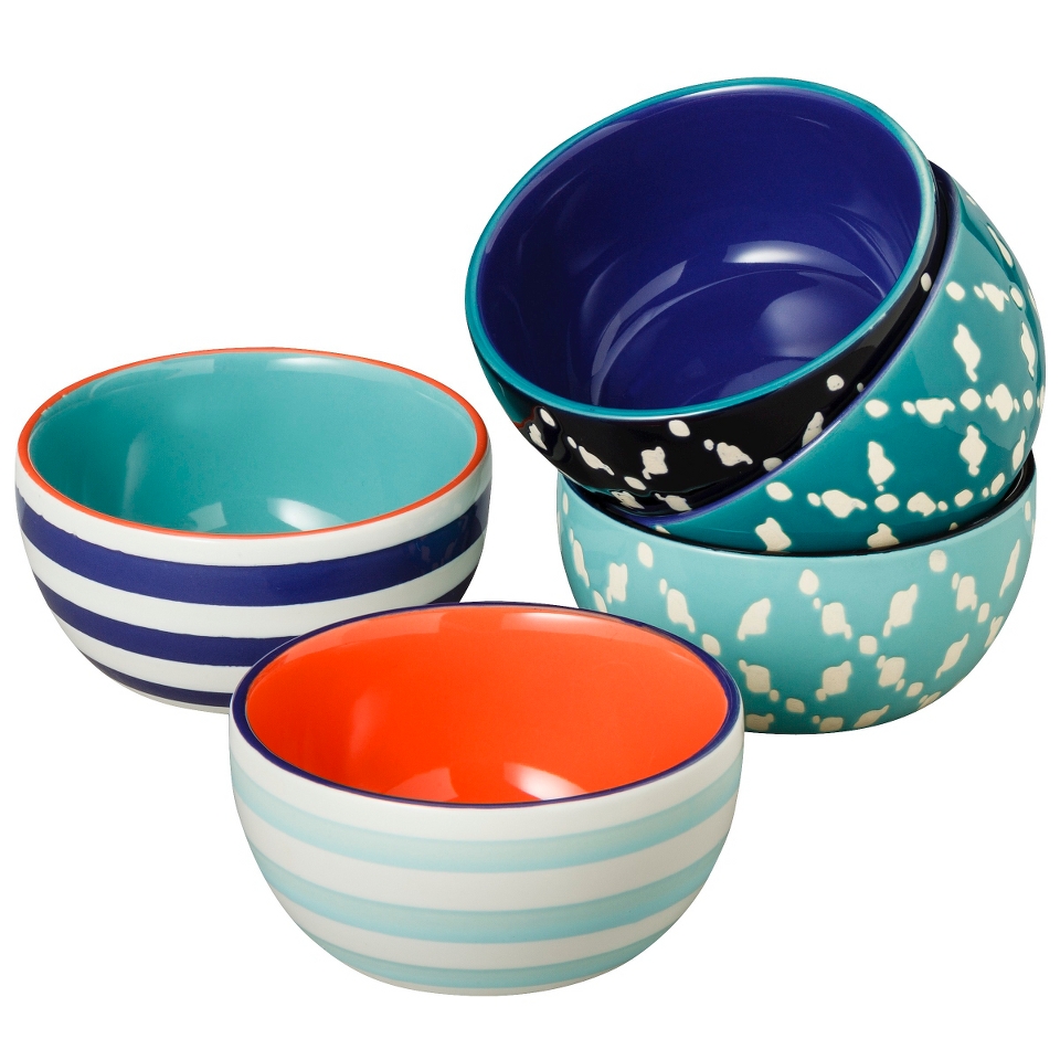 Threshold Pattern Small Dip Bowls Set of 5