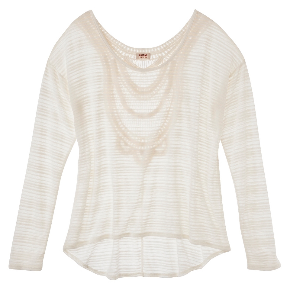 Mossimo Supply Co. Juniors Top with Crochet Detail Back   M