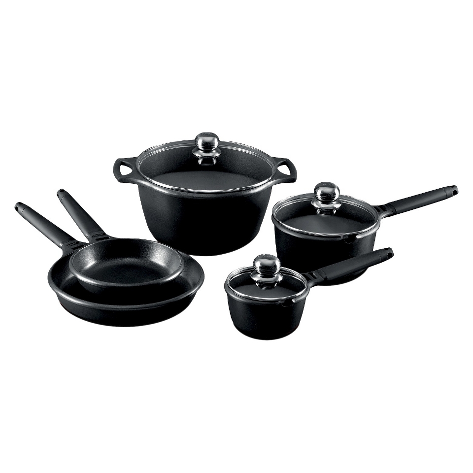 Fundix 8 Piece Induction Cookware Set   Black