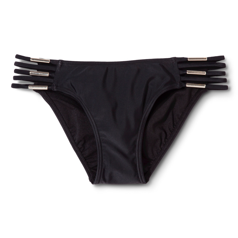 Xhilaration Juniors Hipster Swim Bottom  Black S