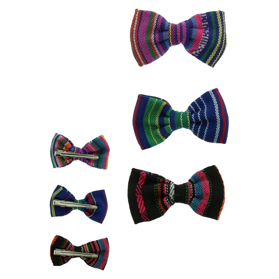 Womens Mini Bow Hair Clips  Multicolor