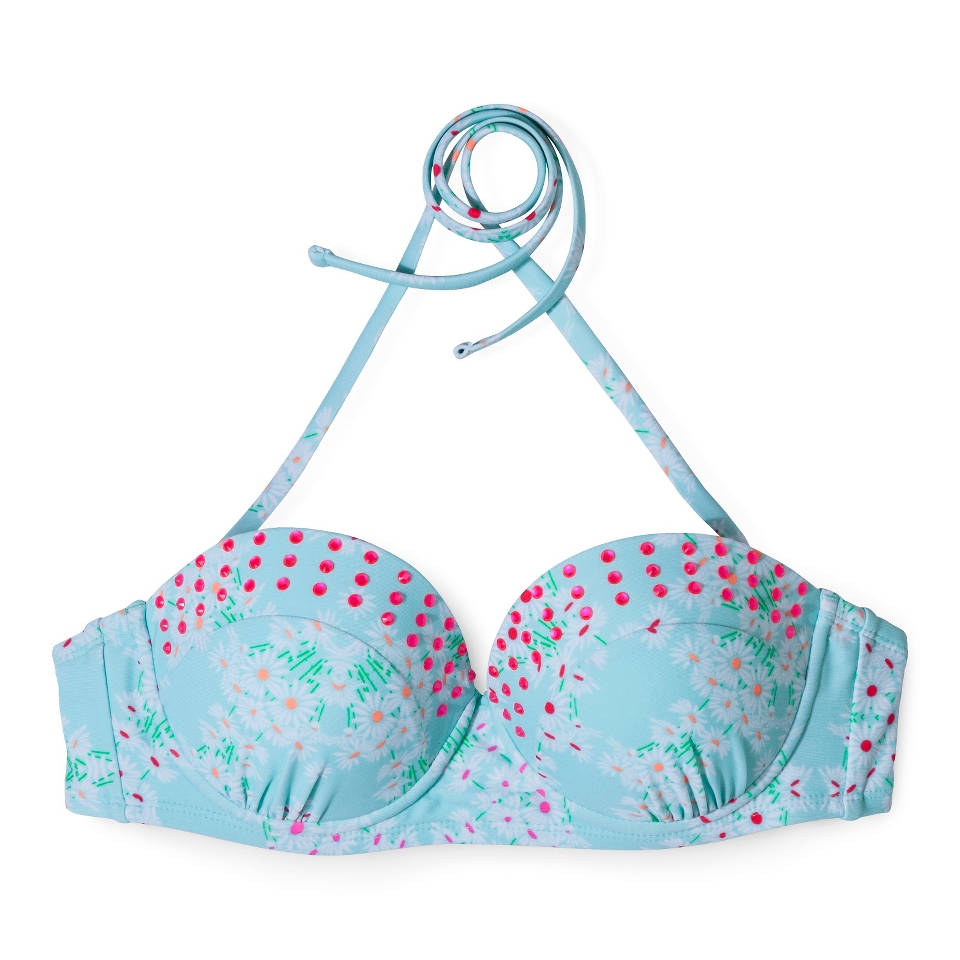 Xhilaration Juniors Bikini Swim Top  Floral Print XS