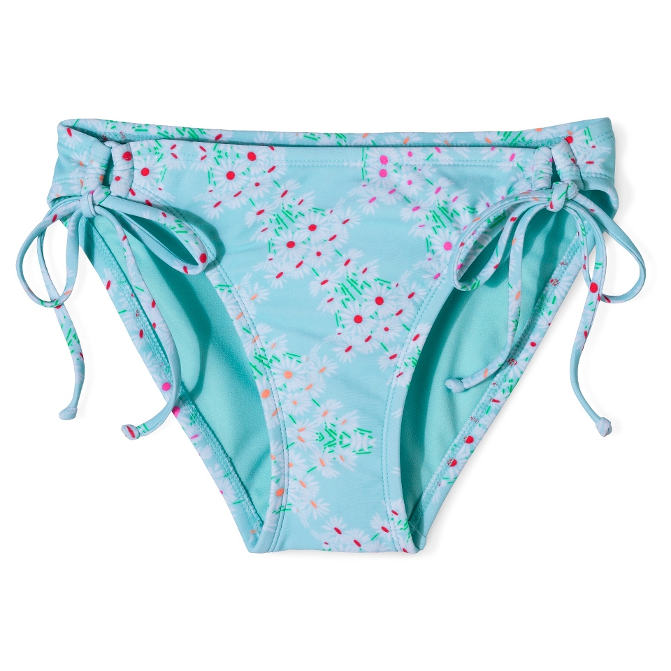 Xhilaration Juniors Side Tie Swim Bottom  Floral Print XL