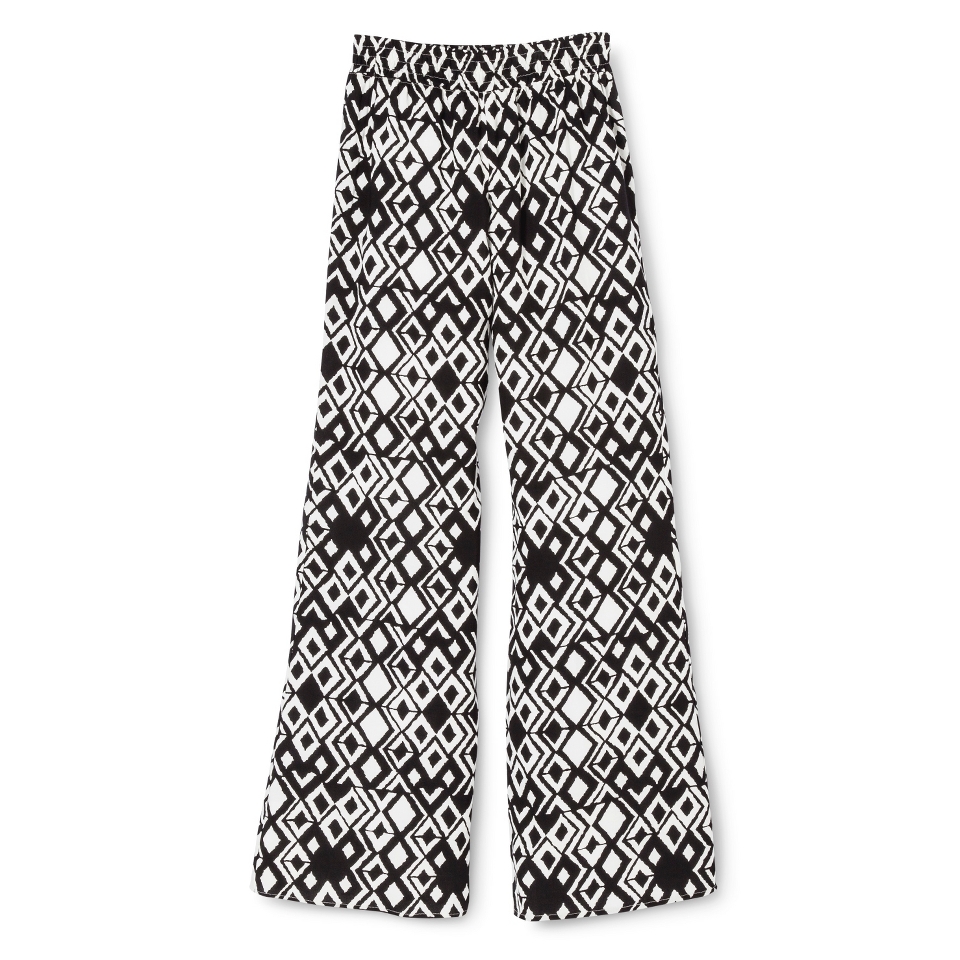 Mossimo Supply Co. Juniors Printed Pant   Black/White L(11 13)