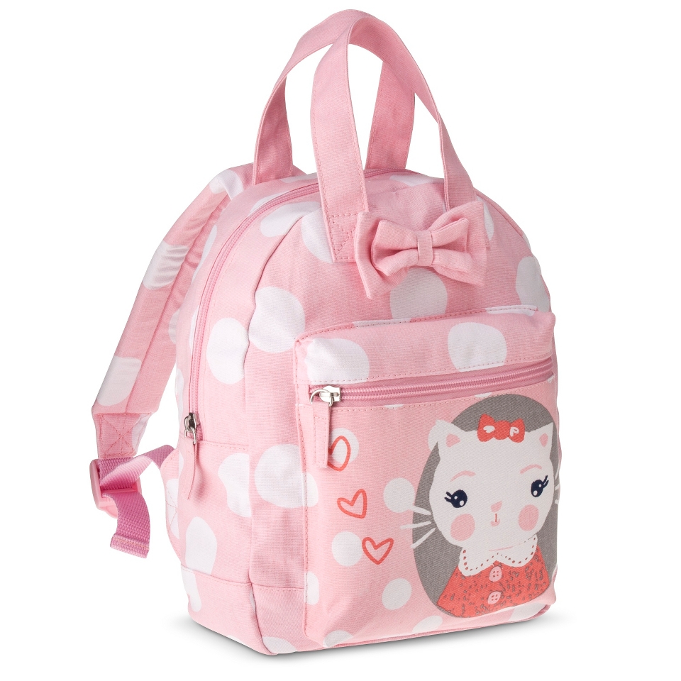 Cherokee Toddler Girls Cat Polkadot Backpack   Pink