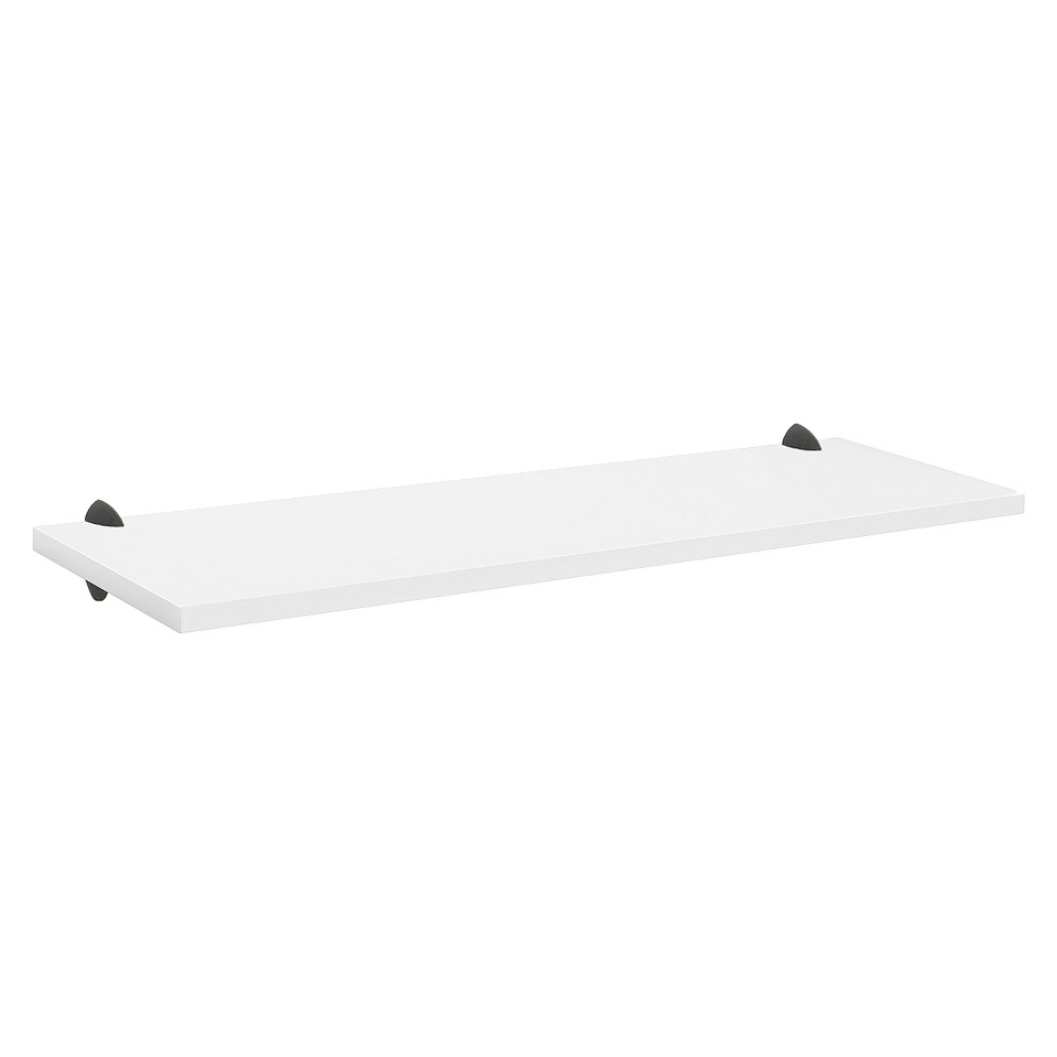 Wall Shelf White Sumo Shelf With Black Ara Supports   45W x 16D