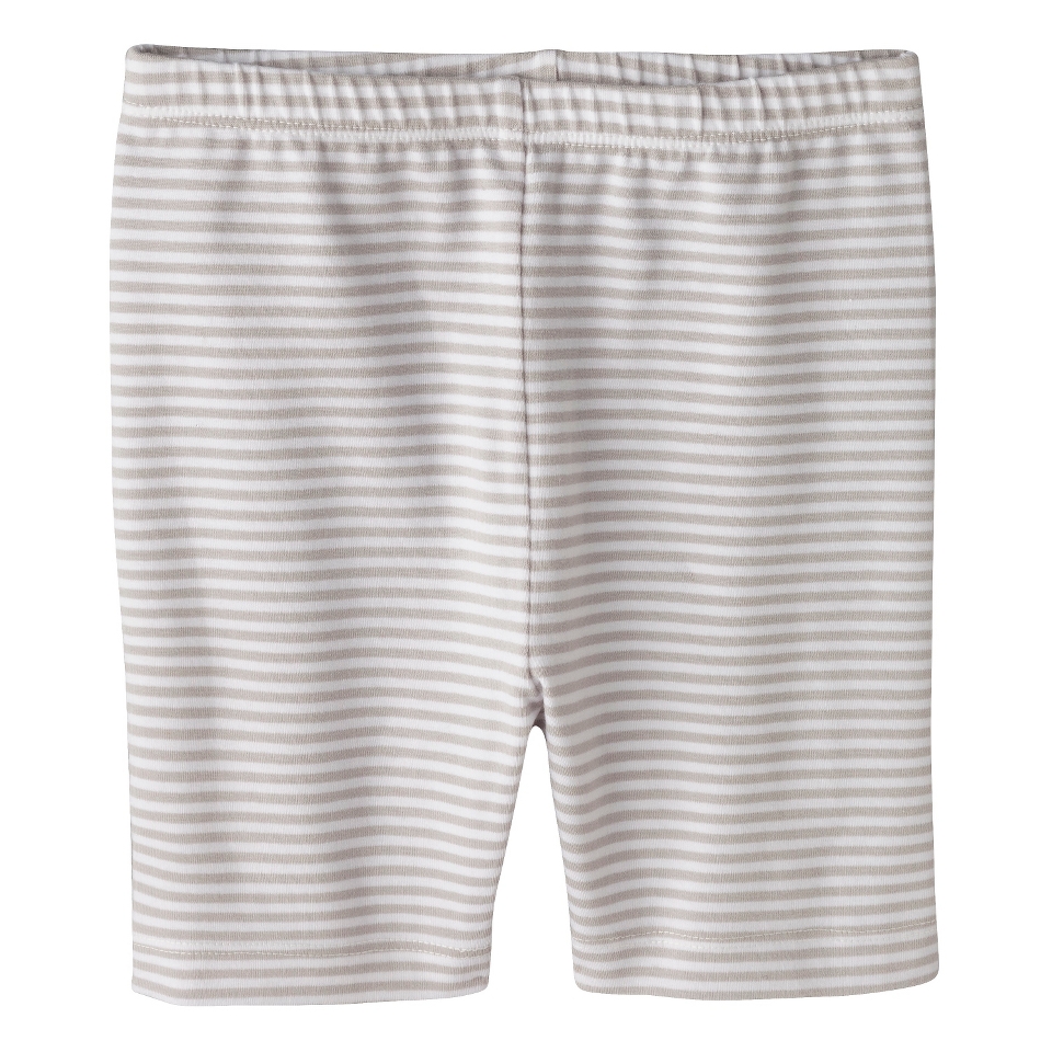 Circo Infant Toddler Girls Striped Lounge Short   Gray 3T