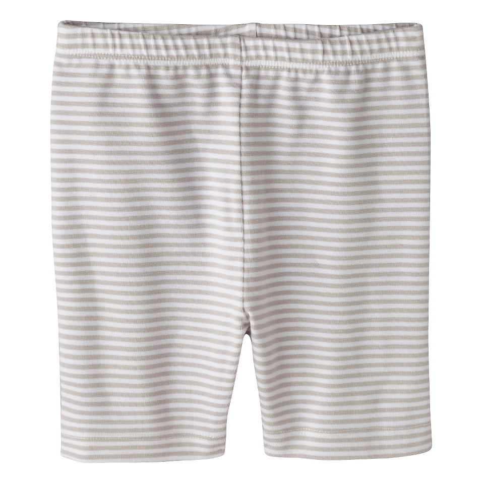 Circo Infant Toddler Girls Striped Lounge Short   Gray 2T