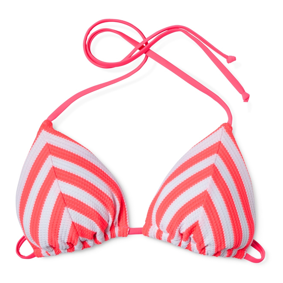 Juniors Triangle Swim Top  Pink L