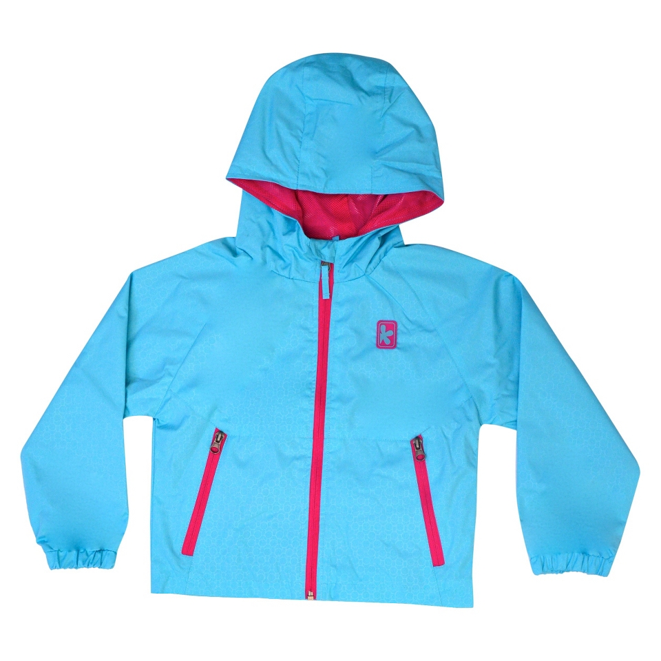 Pink Platinum Girls Windbreaker Jacket   Turquoise 4