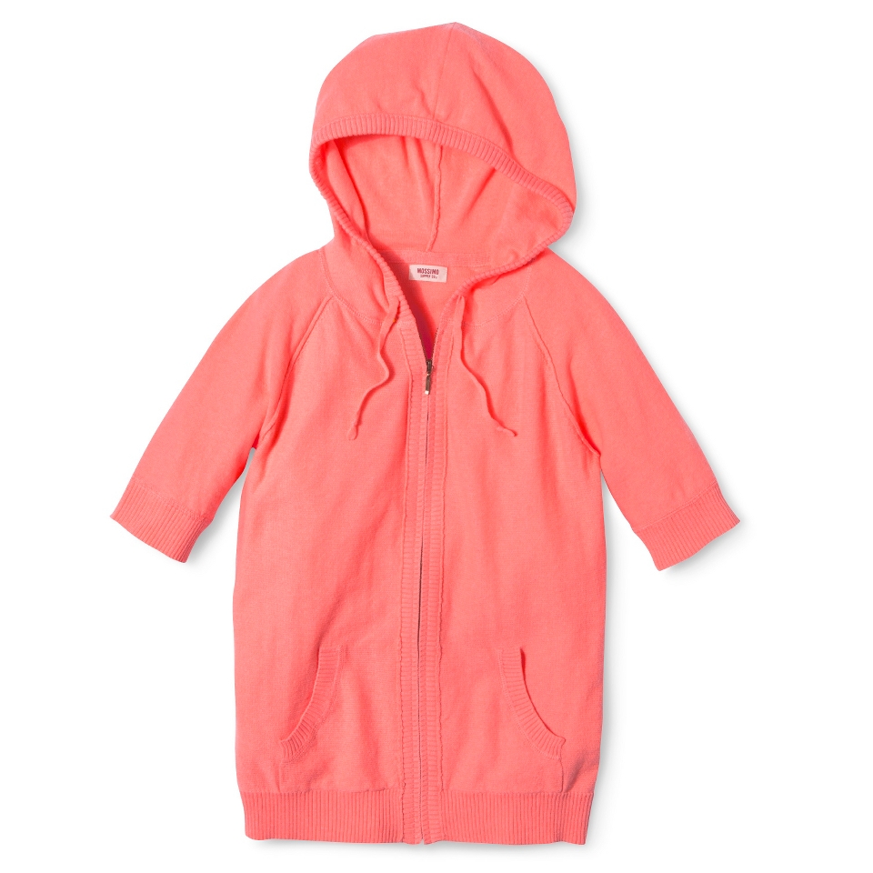 Mossimo Supply Co. Juniors Zip Hoodie Sweater   Moxie Peach S(3 5)