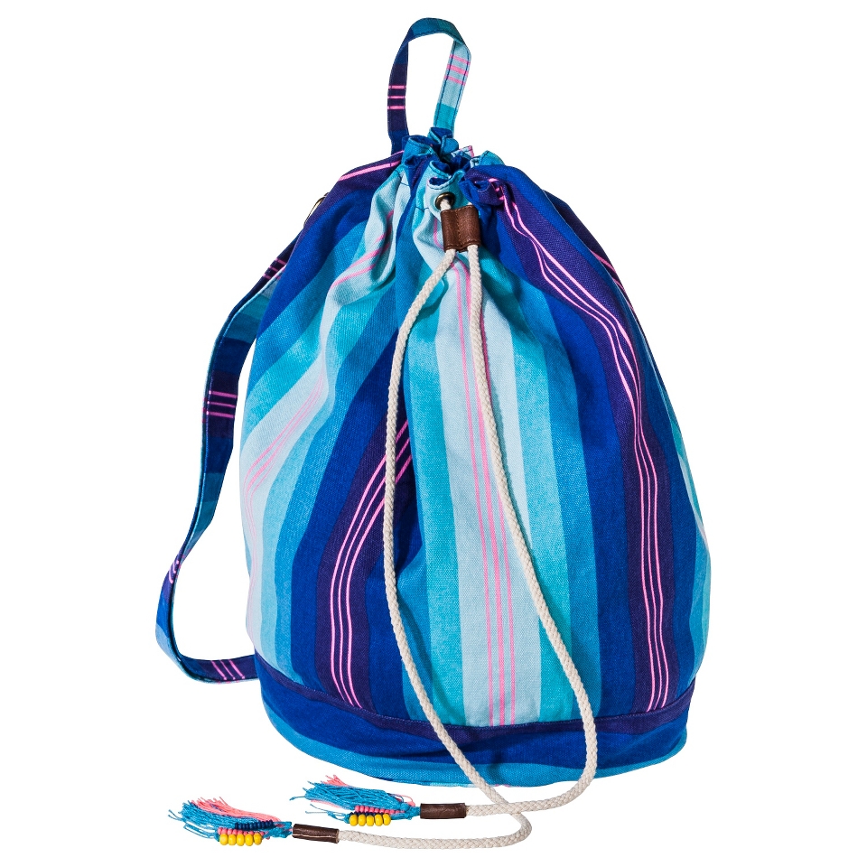 Mossimo Supply Co. Stripe Backpack Handbag   Blue