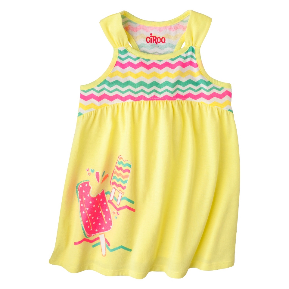 Circo Infant Toddler Girls Popsicle Sun Dress   Yellow 12 M