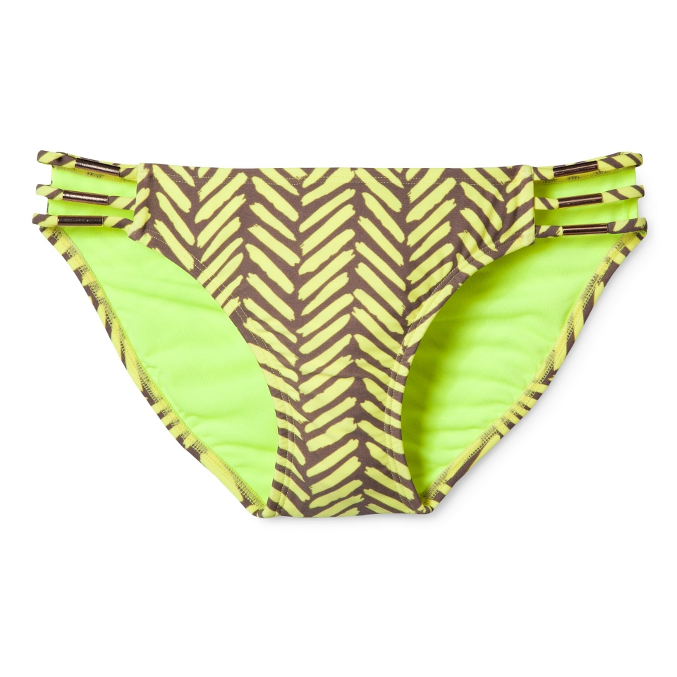 Xhilaration Juniors Hipster Swim Bottom  Yellow XL