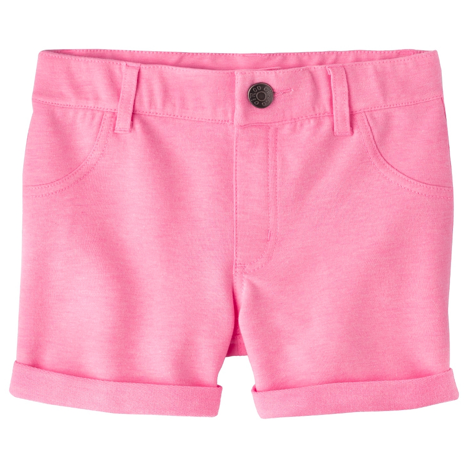 Girls Rolled Cuff Fashion Short   Daring Pink XL