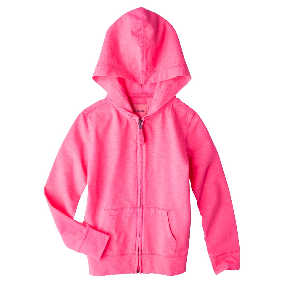 Girls Zip Up Hoodie   Dazzle Pink M