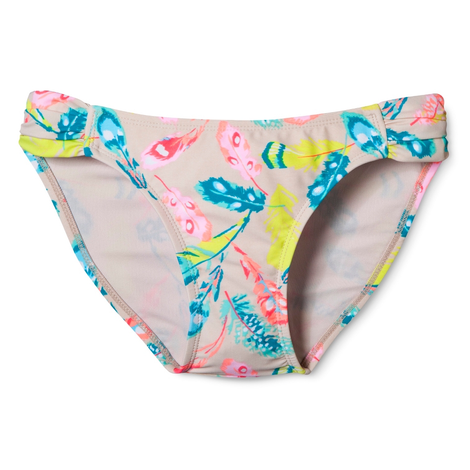 Xhilaration Juniors Hipster Swim Bottom  Feather Print XS