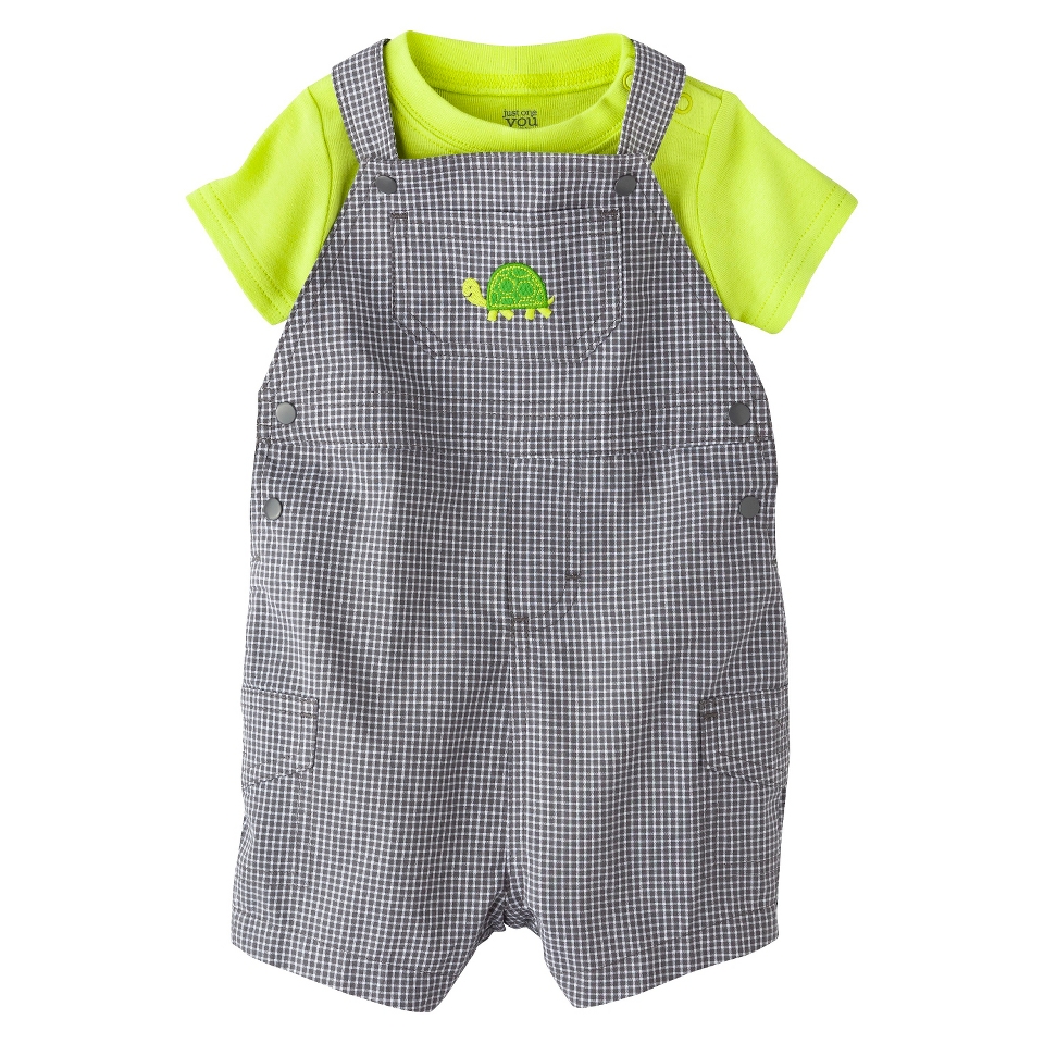 Just One YouMade by Carters Boys Shortall and Bodysuit Set   Green/Brown NB
