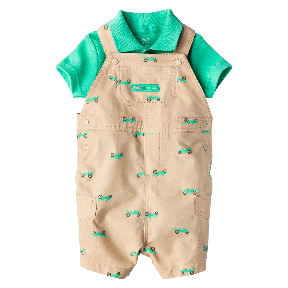 Just One YouMade by Carters Boys Shortal and Bodysuitl Set   Green/Khaki NB