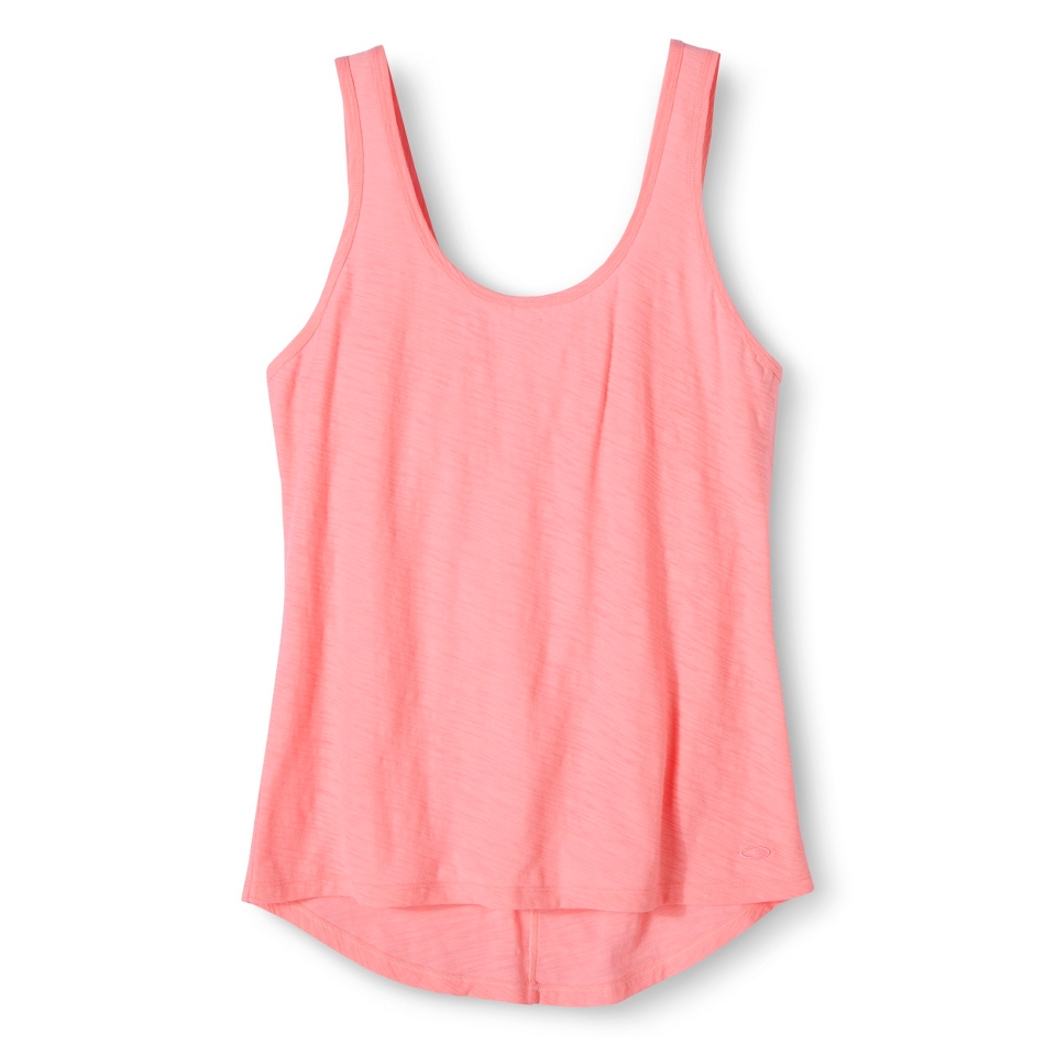 C9 by Champion Womens Short Sleeve V Back Yoga Tank   Pink Bow L