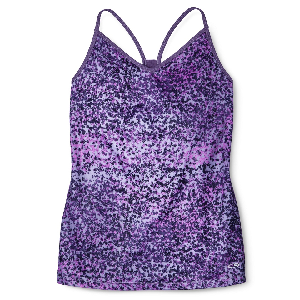 C9 by Champion Womens Mesh Back Print Cami Tank   Lively Lilac L