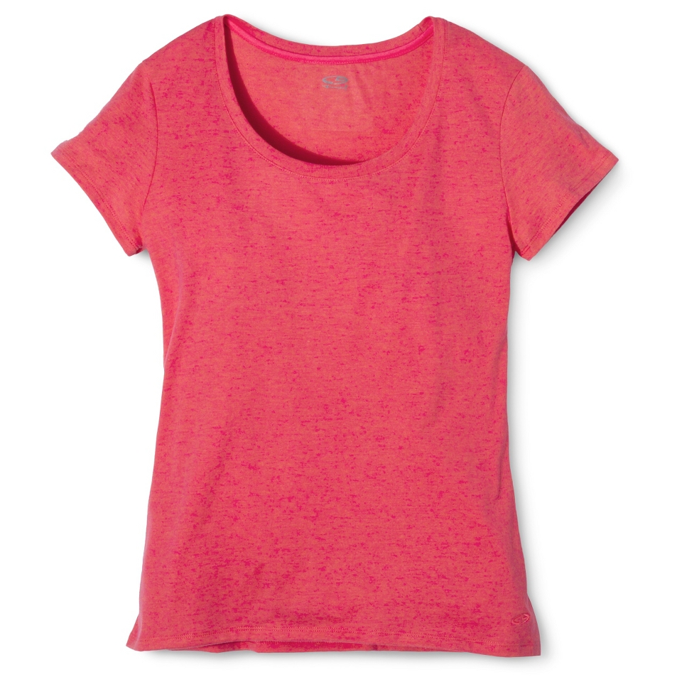 C9 by Champion Womens Scoop Neck Performance Cotton Tee   Pinksicle S
