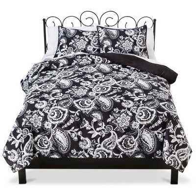 Black White Paisley Comforter Set Twin Xl Xhilaration