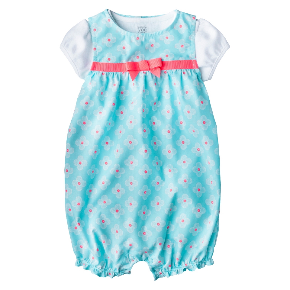 Just One YouMade by Carters Girls Romper and Bodysuit Set   White/Blue 9 M