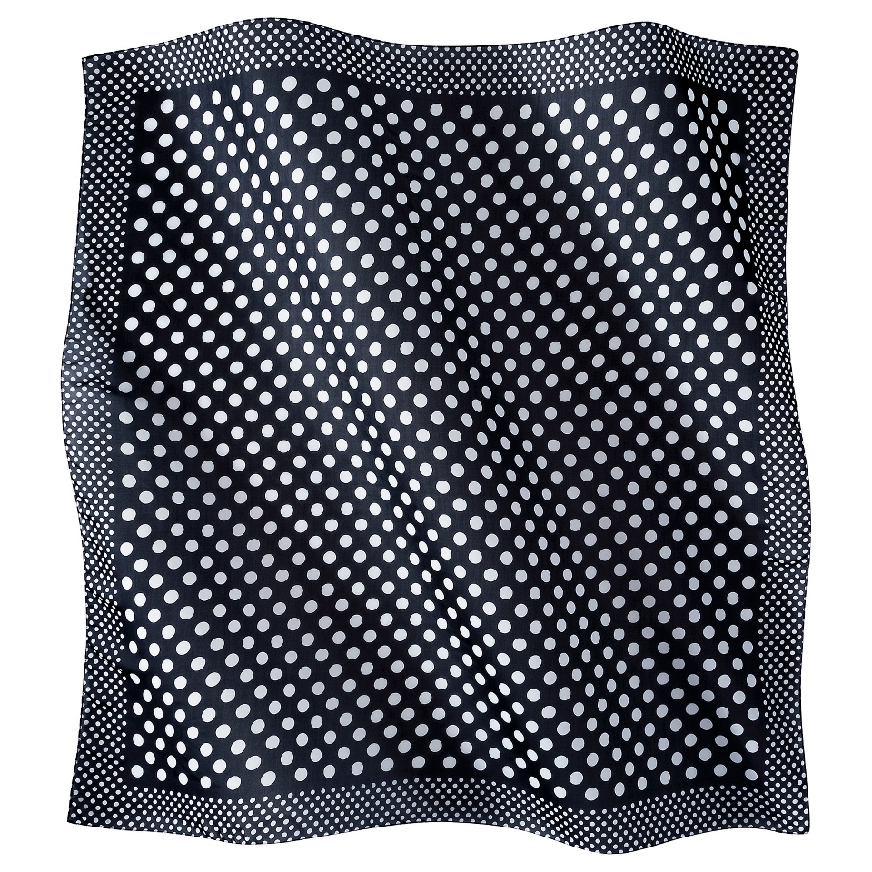 Polka Dot Scarf   Black